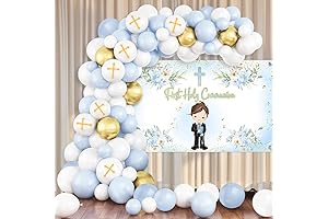 MEHOFOND Baptism Decorations for Boys: A Divine Celebration for Your Little One's Special Day