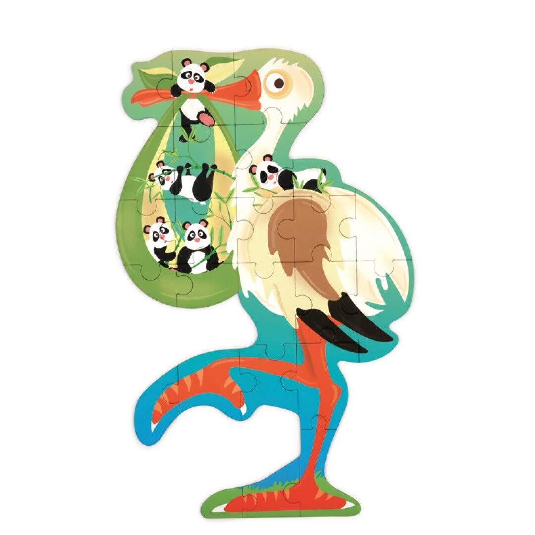 Stork Contour Puzzle 24Pcs - Scratch Europe