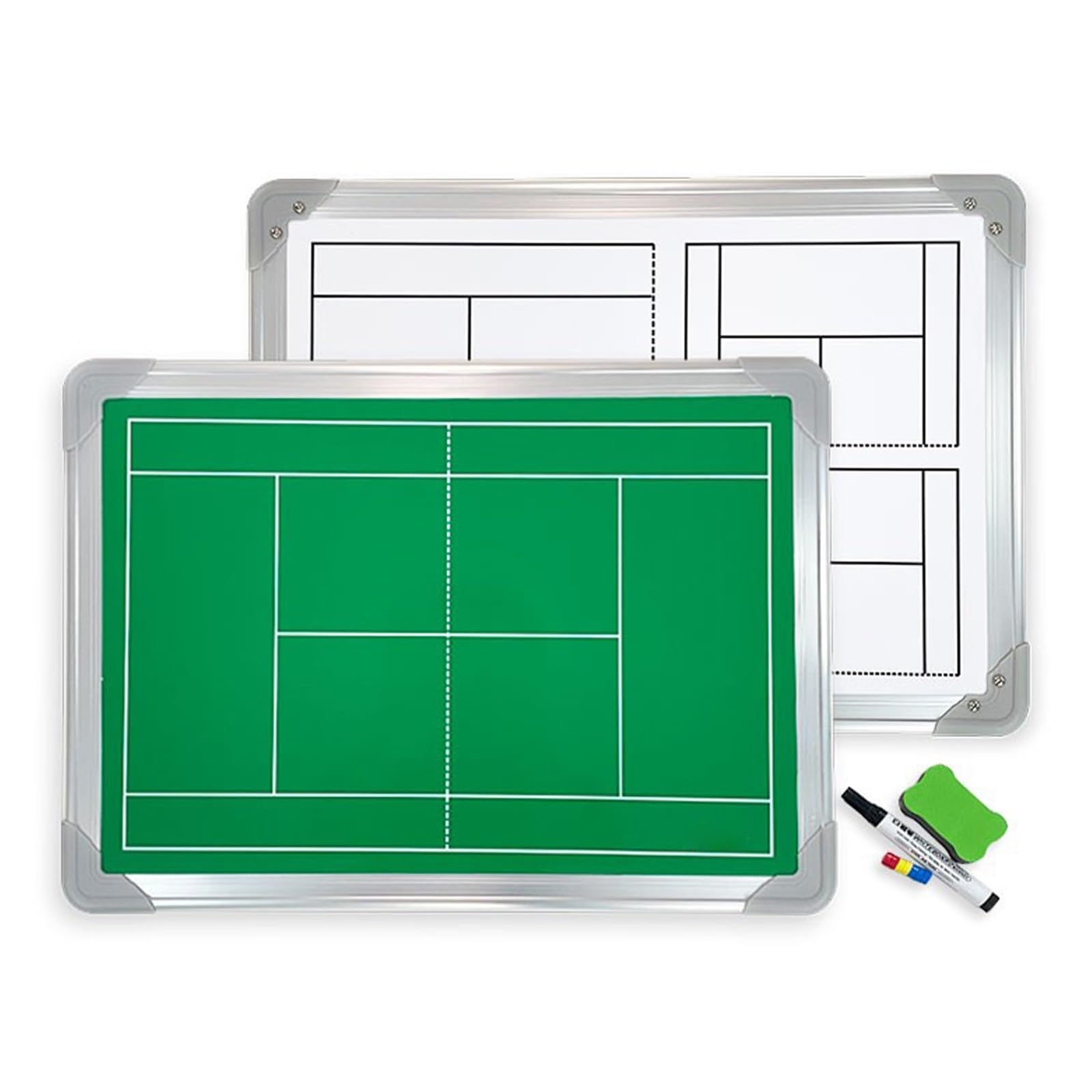 Lavagna Tattica per Tennis, Lavagna Magnetica per Allenatori | Design Bifacciale, Facile da Scrivere e Cancellare, per Allenamenti e Gare