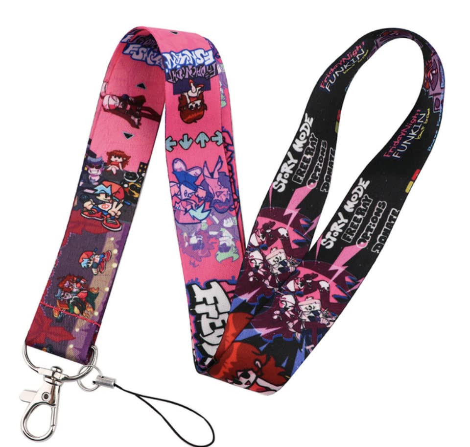Amazon.com : Pinstant Friday Night Funkin Funkin' Video Game Boyfriend  17.7" Neck Lanyard Keychain Holder ID Badge Mobile Phone Pin Strap by  Pinstant : Office Products