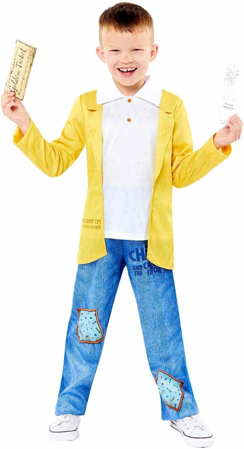 amscanOfficially Licensed Roald Dahl Charlie Bucket Kids Costume Age: 3-12 Years