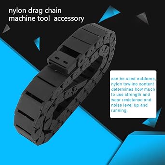 Drag Chain, 1 Meter Nylon Wire Cable Carrier, Abrasion Resist Cable Chain, Energy Chain for Engraving Machine Accessory 15x30mm