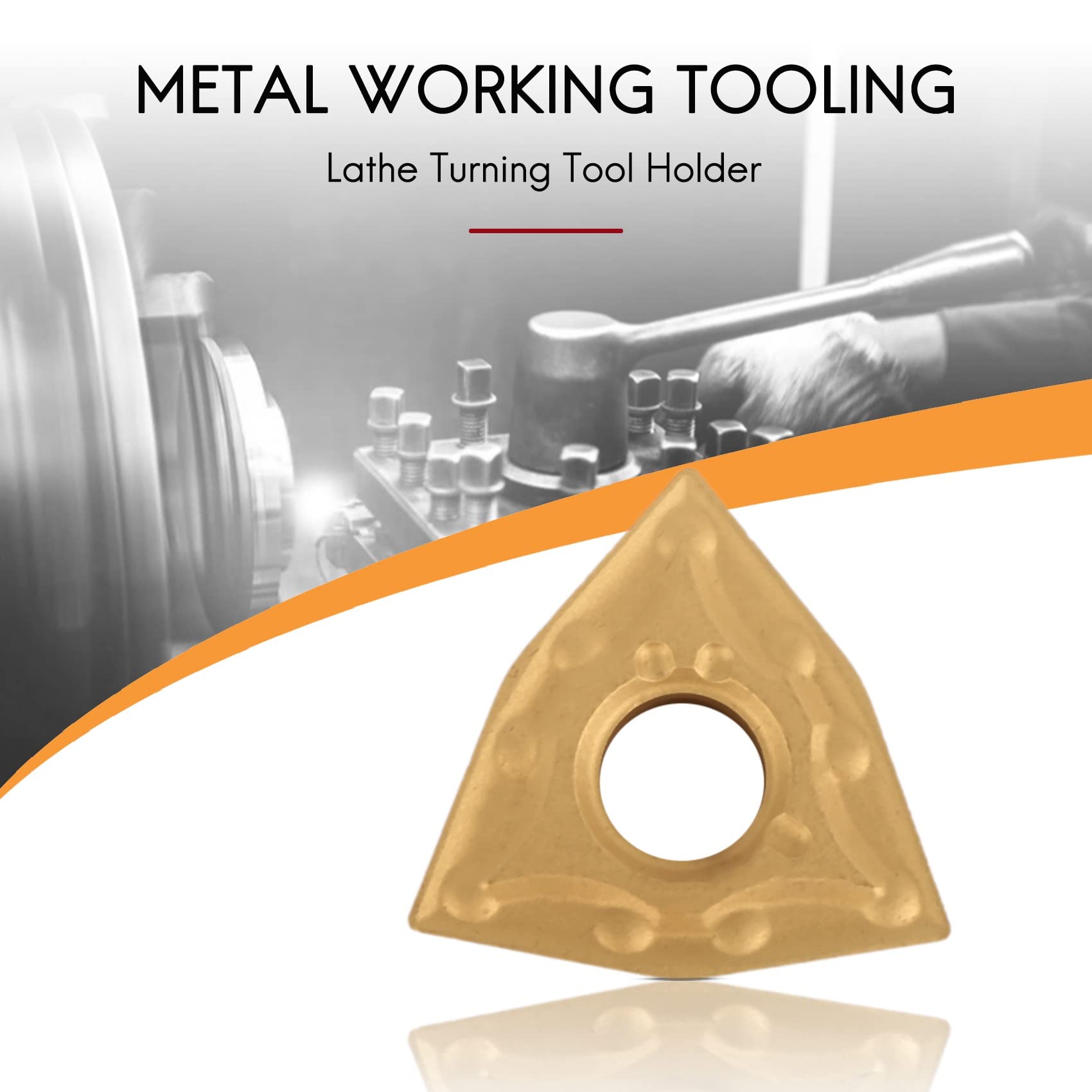 Kit de support pour outils rotatifs 20 mm MWLNR2020K08 + 10 inserts WNMG0804 en métal dur