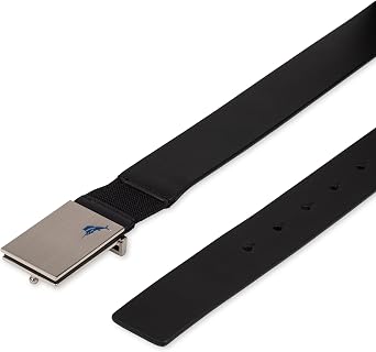 Tommy Bahama Men's Stretch Casual Plaque Buckle Belt