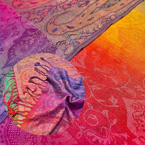 Fashion Women\'s Silk Scarf Luxury Satin Shawl Wraps pink