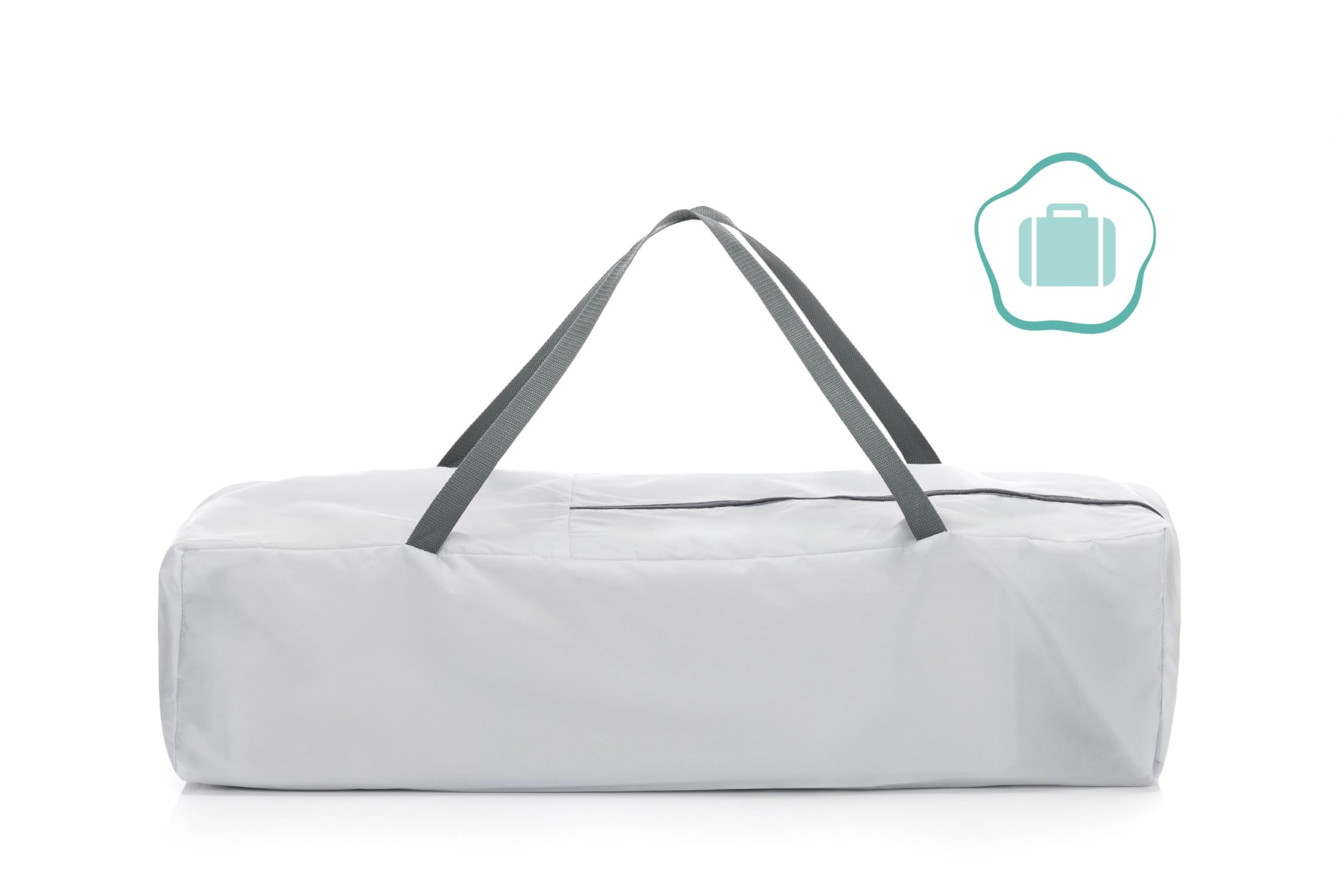 Fillikid Baby Reisebett 60x120cm Nizza Exklusiv | Von Geburt bis 25 Monate (15kg), inkl. Transporttasche & Matratze, kompakte Maße