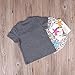 Unisex Baby Kids Summer Short Sleeve Letters Print T-shirt Tops (4-5 Years)