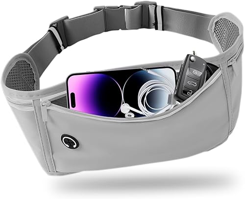 Miniatura 12 de Cinturón Delgado de Correr para Hombres y Mujeres, Riñonera para Corredores con Soporte para Teléfono, Cinturón de Dinero, Accesorios de Equipo de