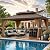 Aoxun 12’x16’ Hardtop Gazebo, Permanent Metal Pavilion with Galvanized Steel Double Roof, Outdoor Pergola with Nettings and Curtains for Lawn, Garden, Patio (Brown)