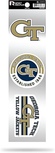 Vista 122 de Rico Industries NCAA - Juego de calcomanías retro de 3 piezas