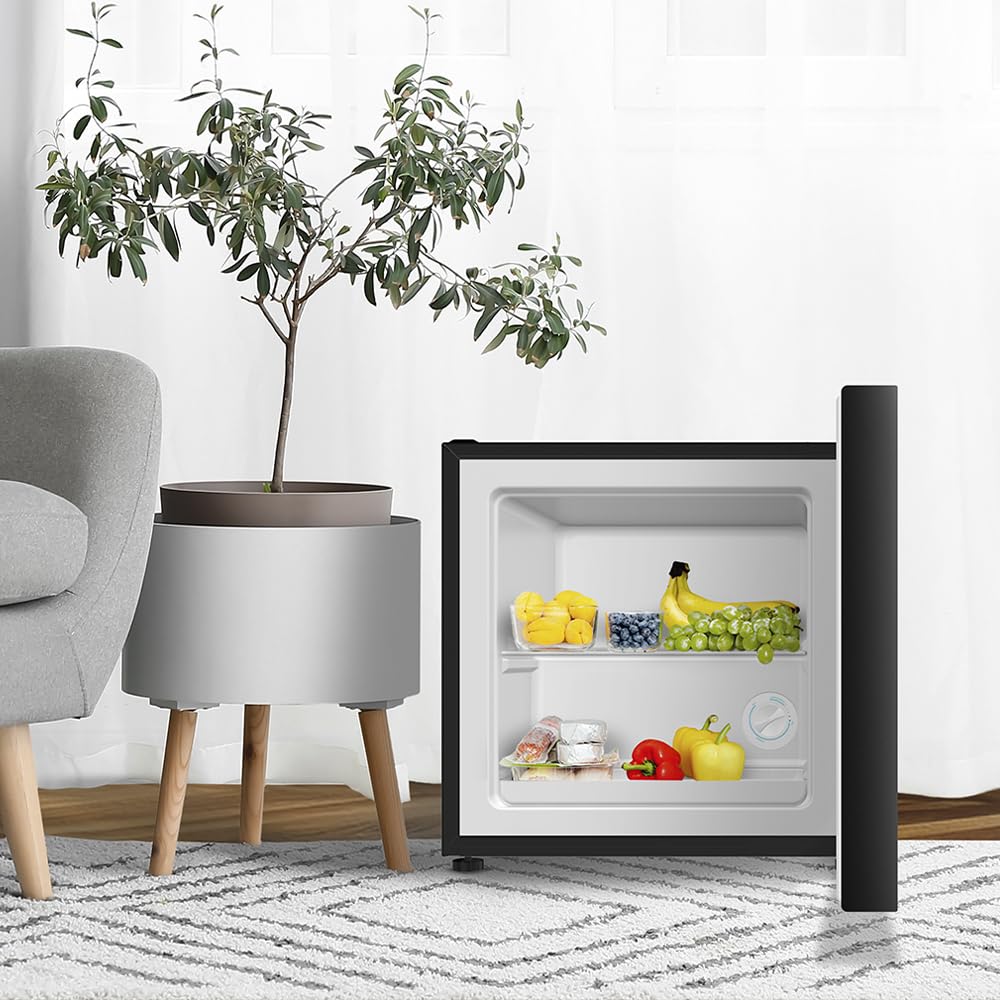 Cecotec Mini Frigorífico Convertible a Congelador 31L Bolero CoolMarket TT 31 Dual Black E. Minibar con Función Nevera o Congelador, Alto 49,6cm y 47,4cm de Ancho, Control Mecánico, Negro
