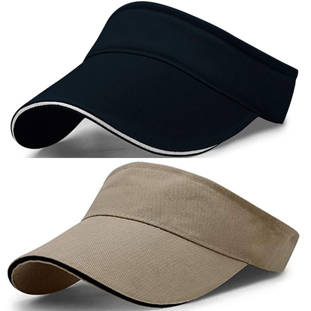 YEKEYI Unisex Zonnehoeden Lege Top Verstelbare Zomer Visor