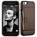 iphone 7 wallet case, ZVE Apple iPhone 7 Case, iphone 7 Leather Wallet Shockproof Credit Card Slot Holder Carrying Case Cover for Apple 7 - Dark Brown