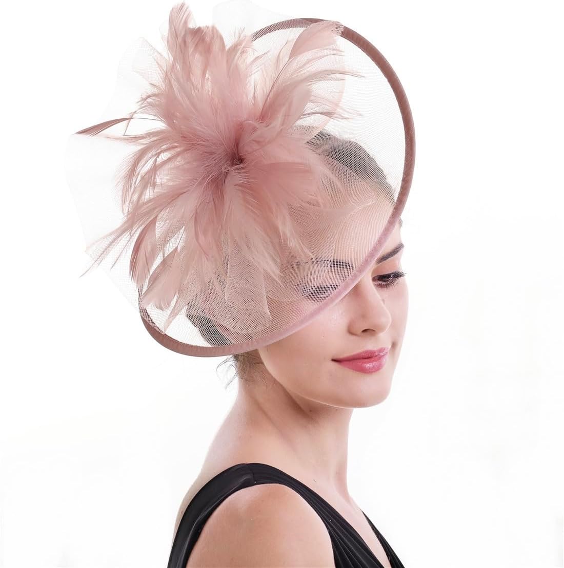 Saferin Fascinators Hat Sinamay Flower Mesh Feathers on a Headband and a Clip Tea Party Headwear for Girls and Women