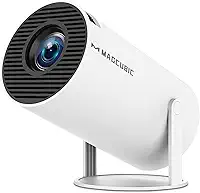 Magcubic Mini Projetor Portatil 5G Wifi 6 BT 5.0 Android 11, Projector 4K 1080P Full HD Suporte 8000 Lumens, Projetor Led Auto de Correcção Trapezóide Horizontal, 180°Girável Projector para Telefónico