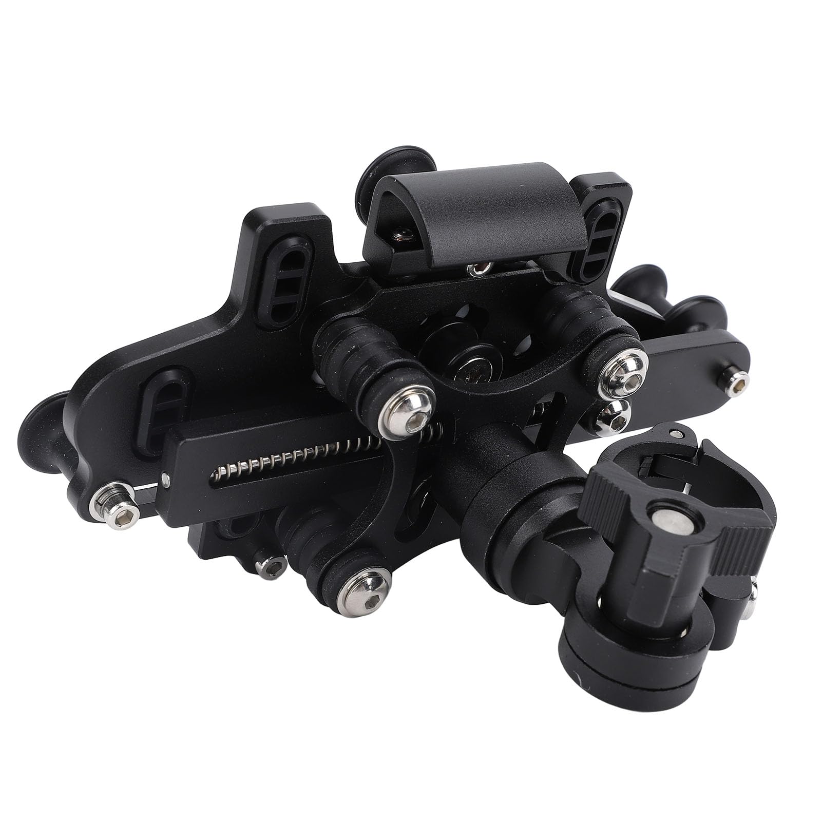 CHICIRIS Support de Téléphone pour Moto, Alliage d'aluminium Résistant aux Chocs, Angle de Réglable pour Cyclisme et Scooters (Black)