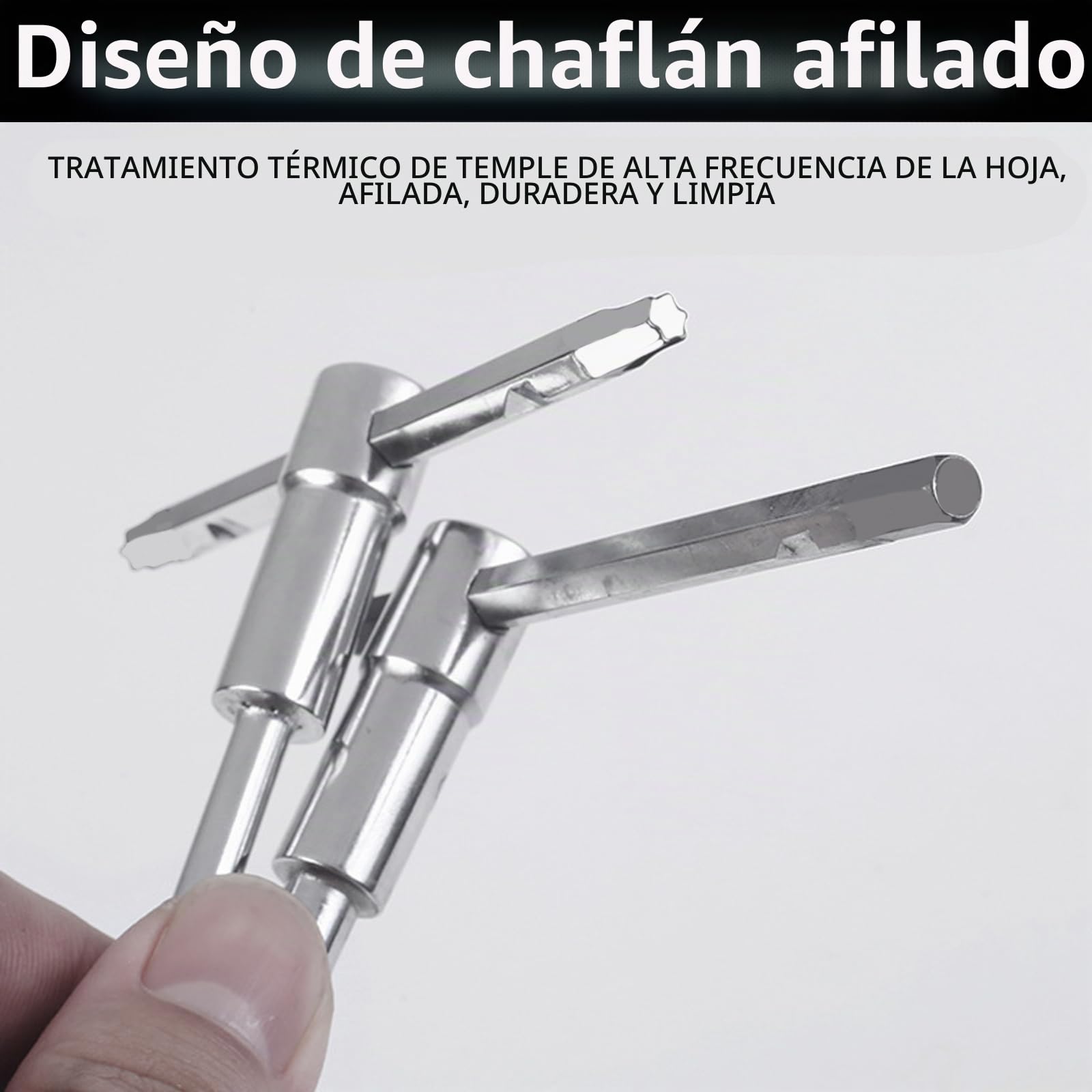 Llave Hexagonal De 8 Piezas, Con HexáGono Interior Y Mango En T Para Montaje Desmontaje Y ReparacióN Acero Al Cromo-Vanadio Crv 2-10 Mm (2/2,5/3/4/5/6/8/10 Mm)