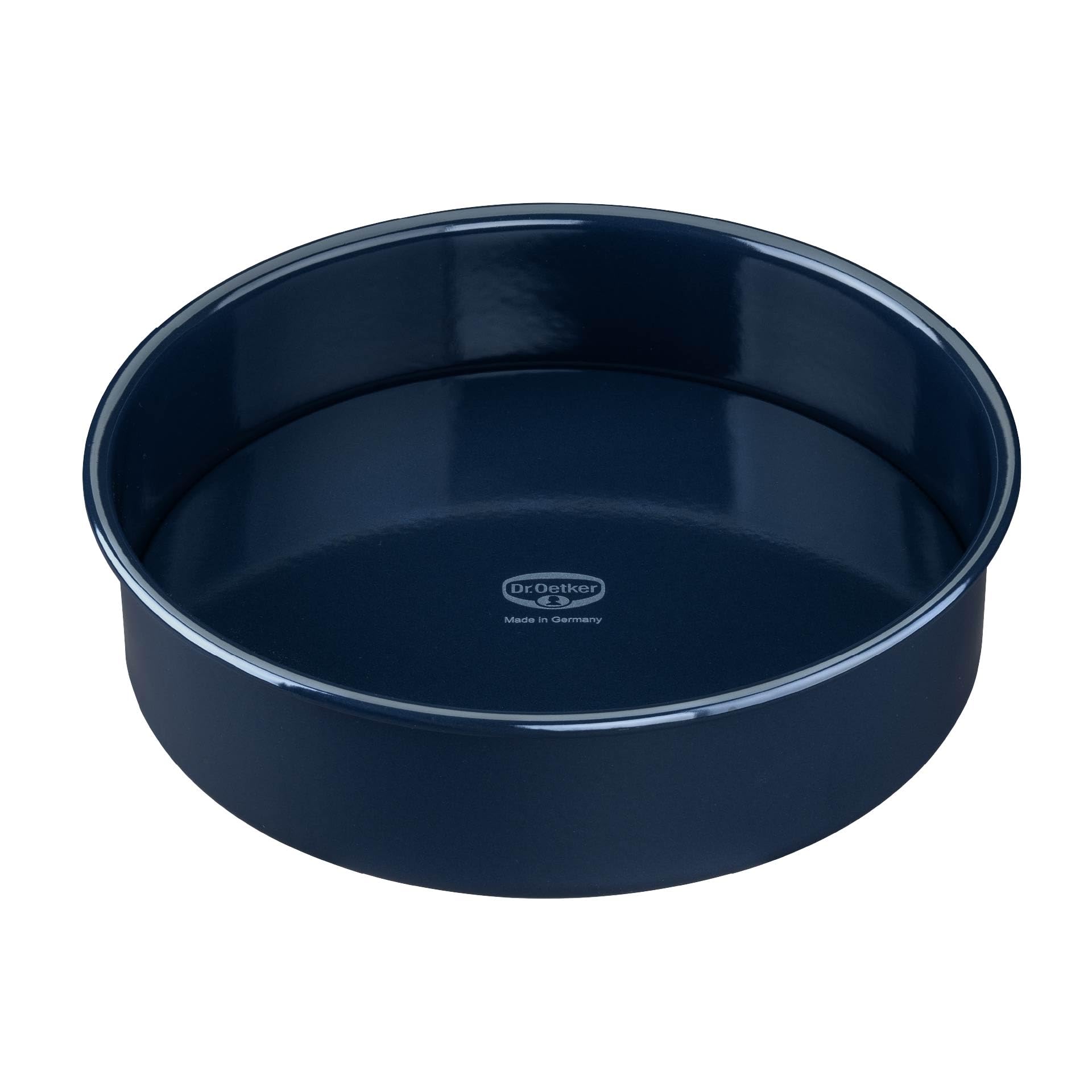 Dr. Oetker Backform Ø 28 cm Back-Liebe Emaille mit Hebeboden – Runde Kuchenform mit schnitt- & kratzfestem Emaille-Boden – 28er Kuchenbackform mit hohem Rand für Kuchen und Torten