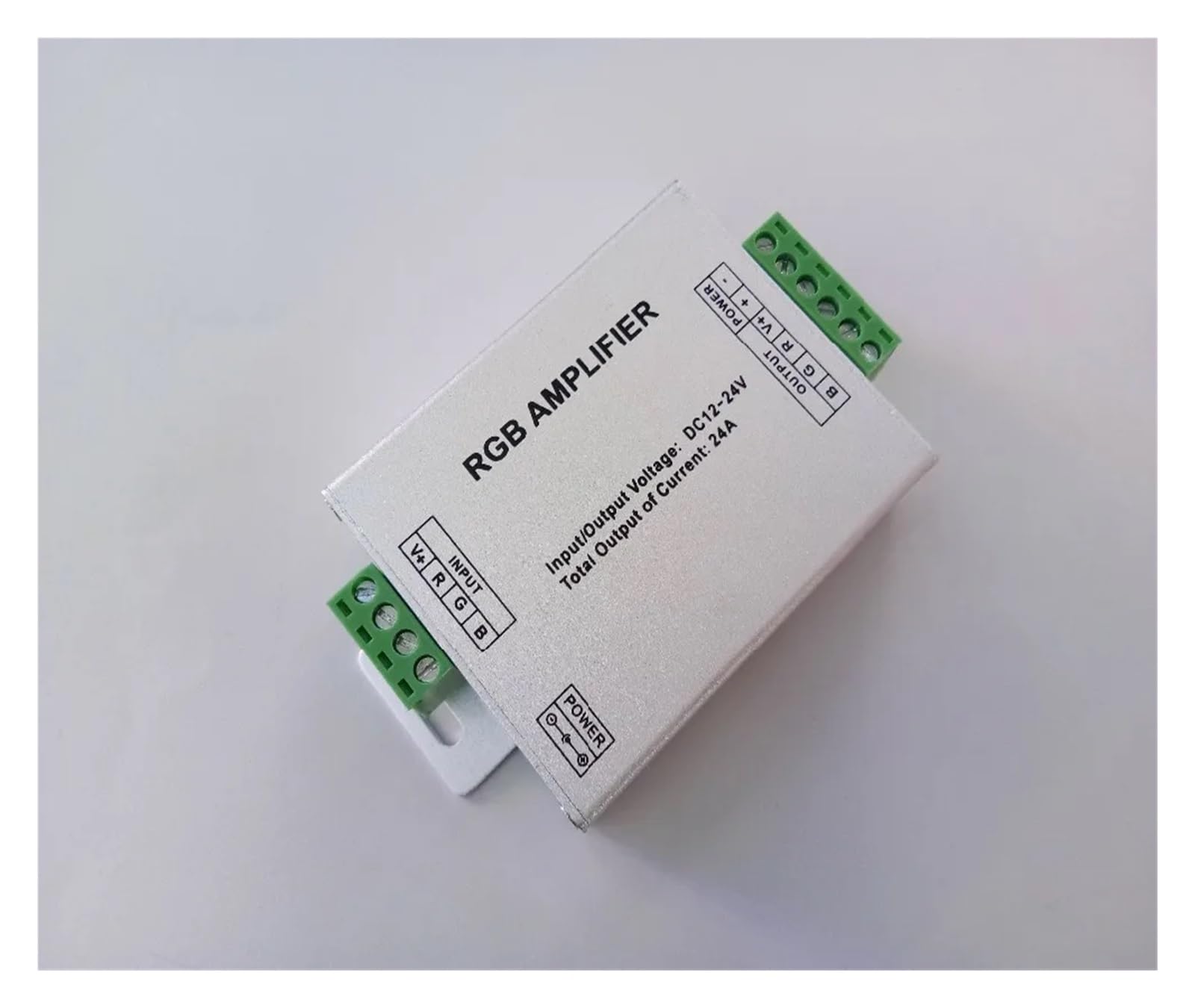 Sterownik wzmacniacza sygnału RGB 12 V/24 V 24 A, kompatybilny z paskami świetlnymi SMD 3528, 5050, 5630 5730