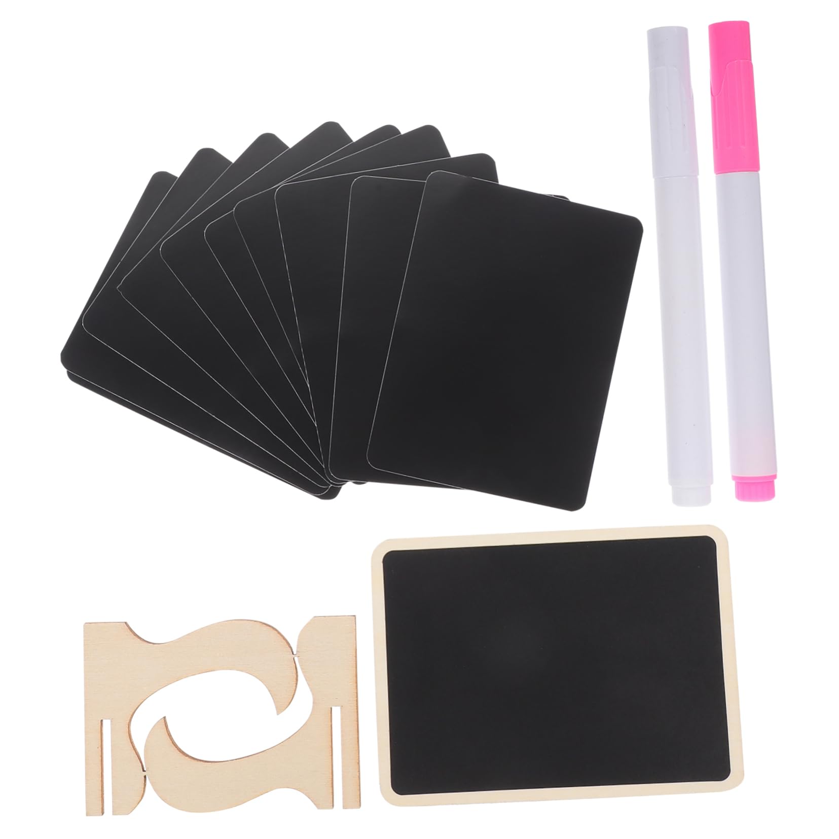 NUOBESTY 5 Set Di Mini Lavagne in Gesso Lavagna Nera Lavagna Da Scrivania Per Casa E Ufficio Blocco Per Appunti Cancellabile