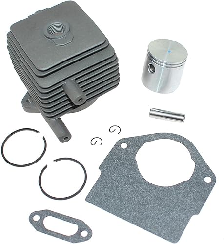 Miniatura 4 de Kit de pistón de cilindro para 25CC MTD Ryobi Troy-Bilt Yard-Man Bolens Cub Cadet Yard Machines McCulloch Craftsman 753-1206 753-04814 181622