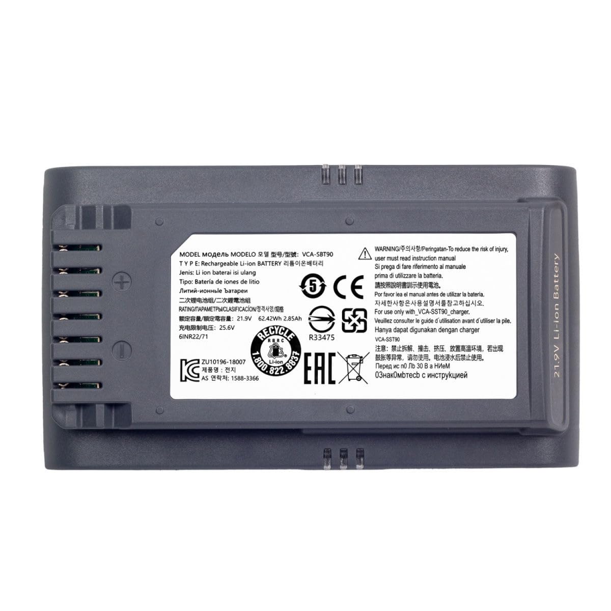 4000 mAh nowa bateria do czyszczenia próżniowego, pasuje do modeli Samsung Jet75, Jet90, Jet90e, VS9000 VCA-SBT90