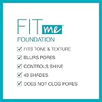 Maybelline New York Fit Me Matte + Poreless Foundation Makeup, Ultra-Lightweight Formula Controls Shine, for Normal to Oily Skin, Classic Ivory, 120, 30 ml