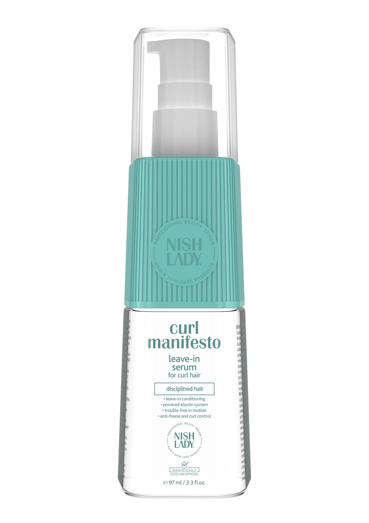 Nishlady Curl Manifesto Leave-in Serum 97 ml - Lightweight Serum for Curly & Wavy Hair - Hydrates, Smooths & Boosts Curl Definition