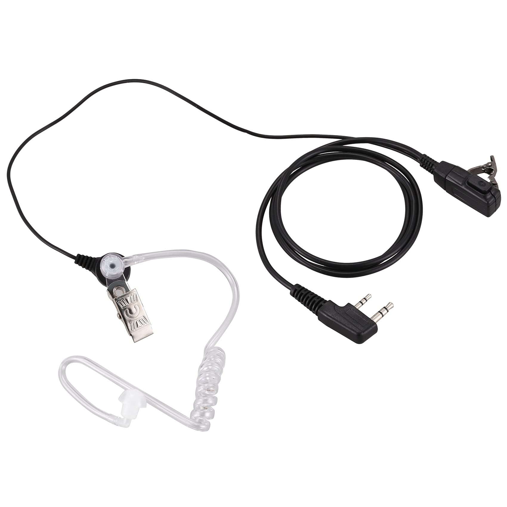 20X 2-biegunowy PTT MIC Headset Covert rura akustyczna słuchawki douszne do UV-5R -888S CB radio akcesoria