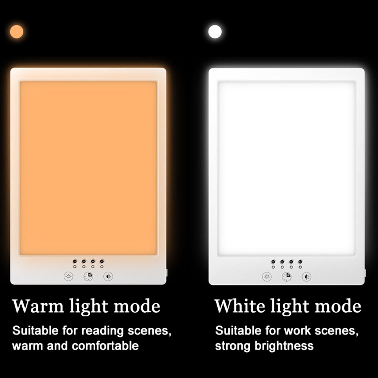 SAD Lampe de luminothérapie, lumière sans UV 12 000 Lux, lampe solaire portable avec 3 températures de couleur, luminosité réglable et 4 minuteries, lampe solaire à commande tactile
