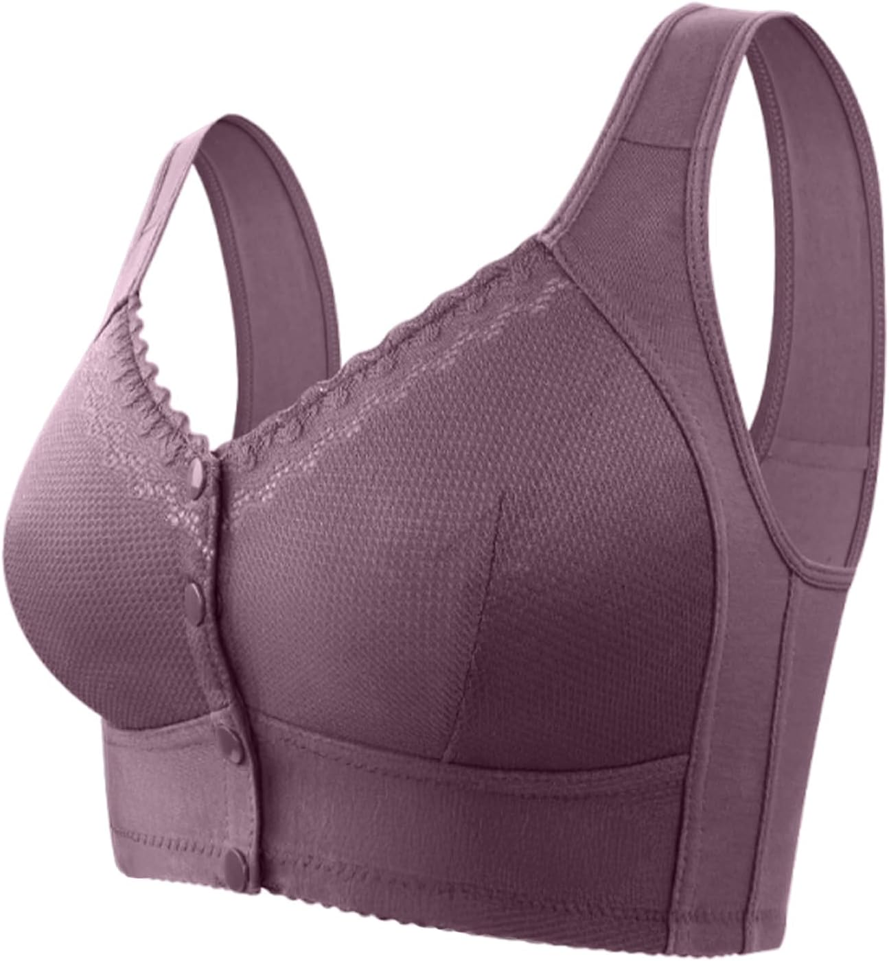 Bras for Women No Underwire Comfortable Full Coverage Front Closure Bralettes Wireless Wirefree Everyday Bras