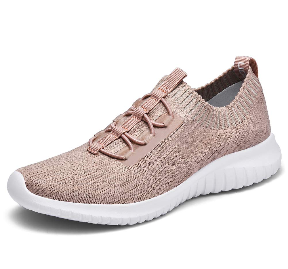 TIOSEBON Damen Slip on Sneaker, Leichte Turnschuhe Atmungsaktiv Freizeitschuhe Sportschuhe Walkingschuhe