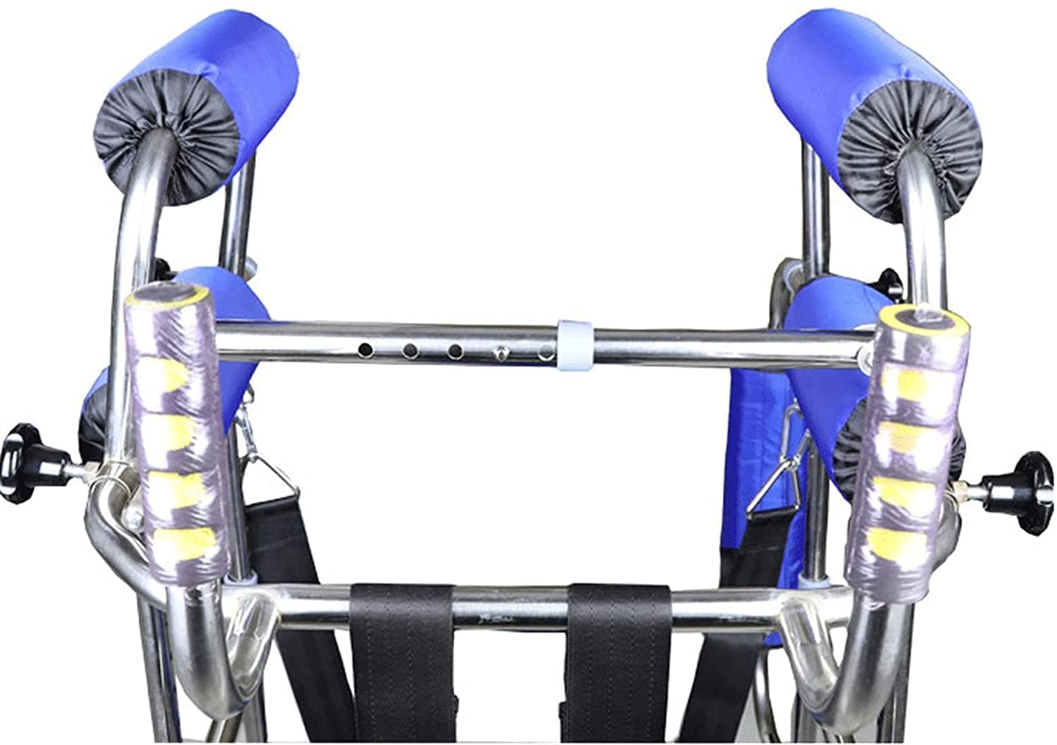 Andador plegable con ruedas y asiento para ancianos, soporte de infusión en forma de U, parálisis cerebral, marco de pie, ayuda de movilidad para personas mayores y adultos