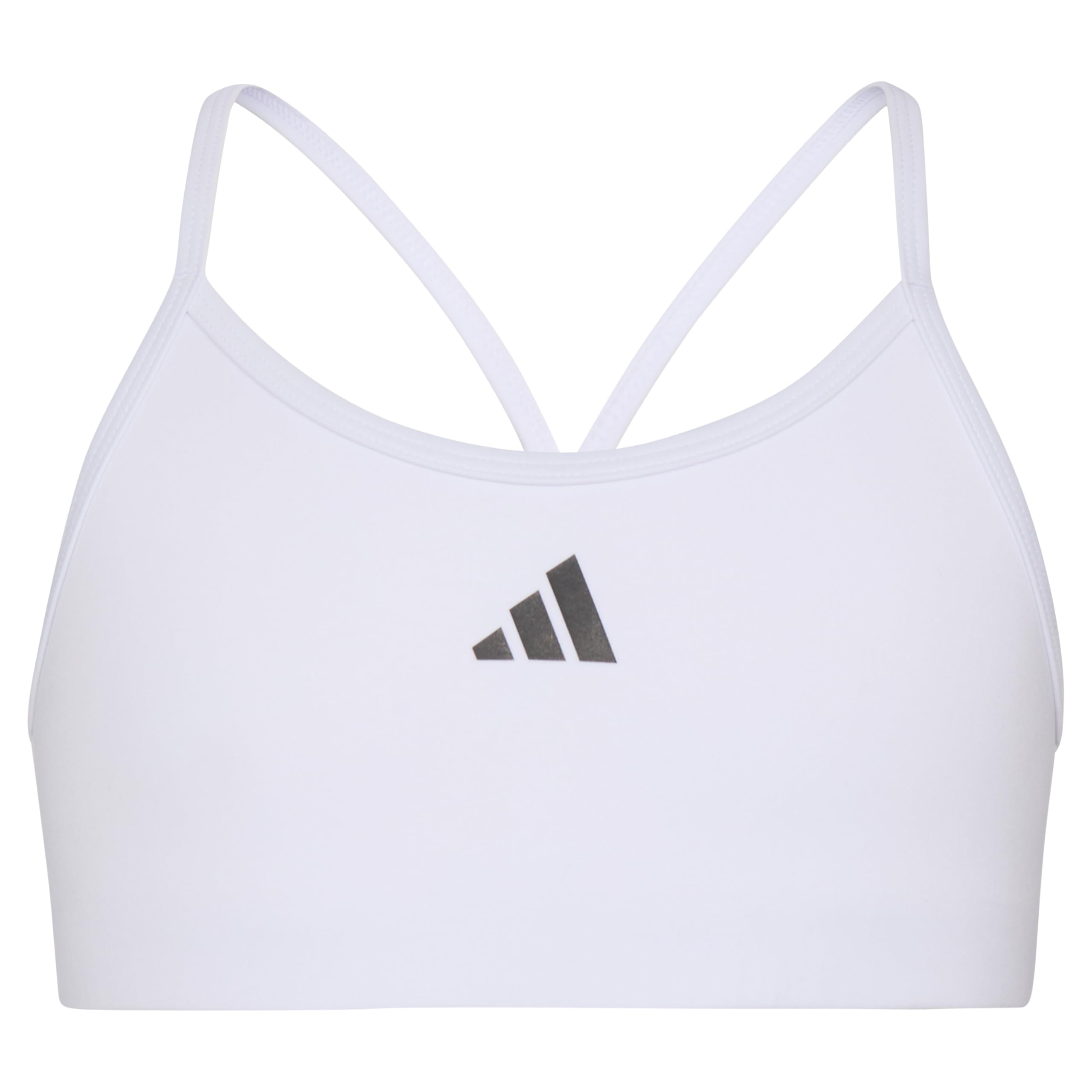 Adidas Wyściełany biustonosz sportowy Y Back Bra, Biały, Large Girl