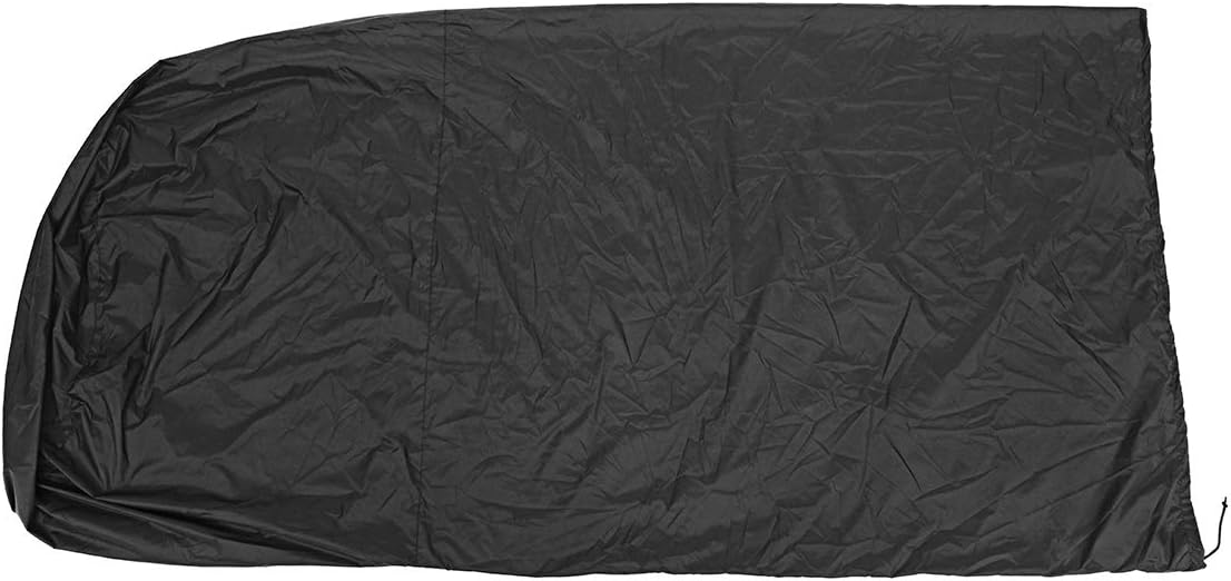 Black Standup Patio Heater Cover with Zipper & Drawstring Furniture Dustproof Sunproof Protection 86x34 Inch