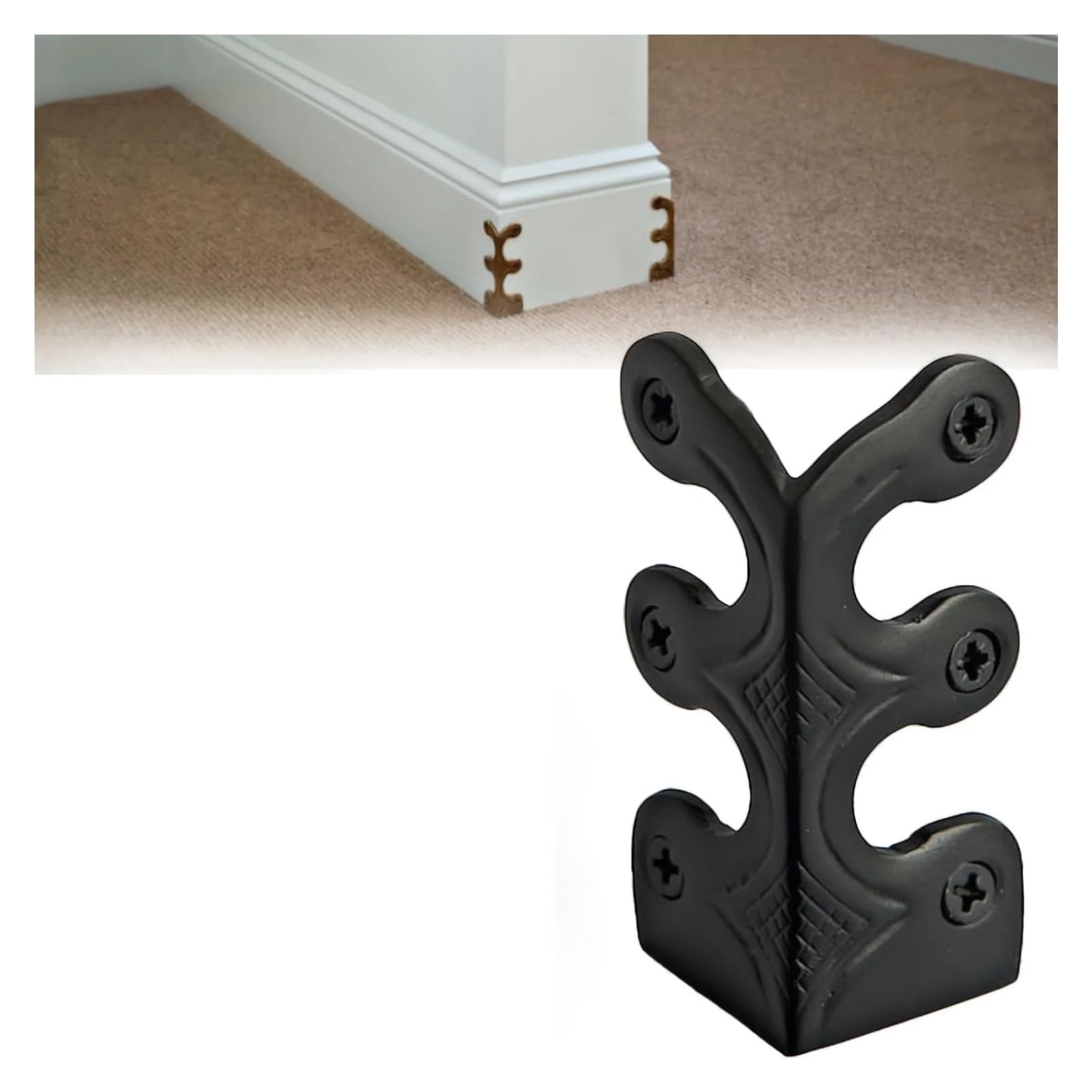 Lqrctry Black Metal Corner Guards
