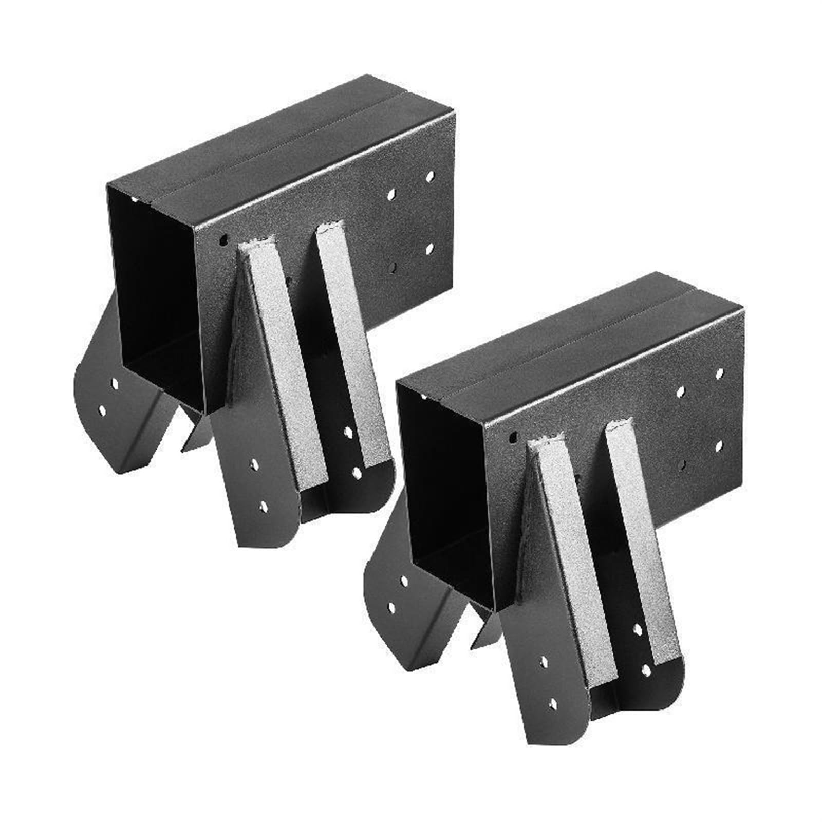 Soporte de juego de columpio 9.84" Juego de columpios de construcción de marco en A con soporte de columpio 2 PCS Material de acero resistente con recubrimiento de polvo negro