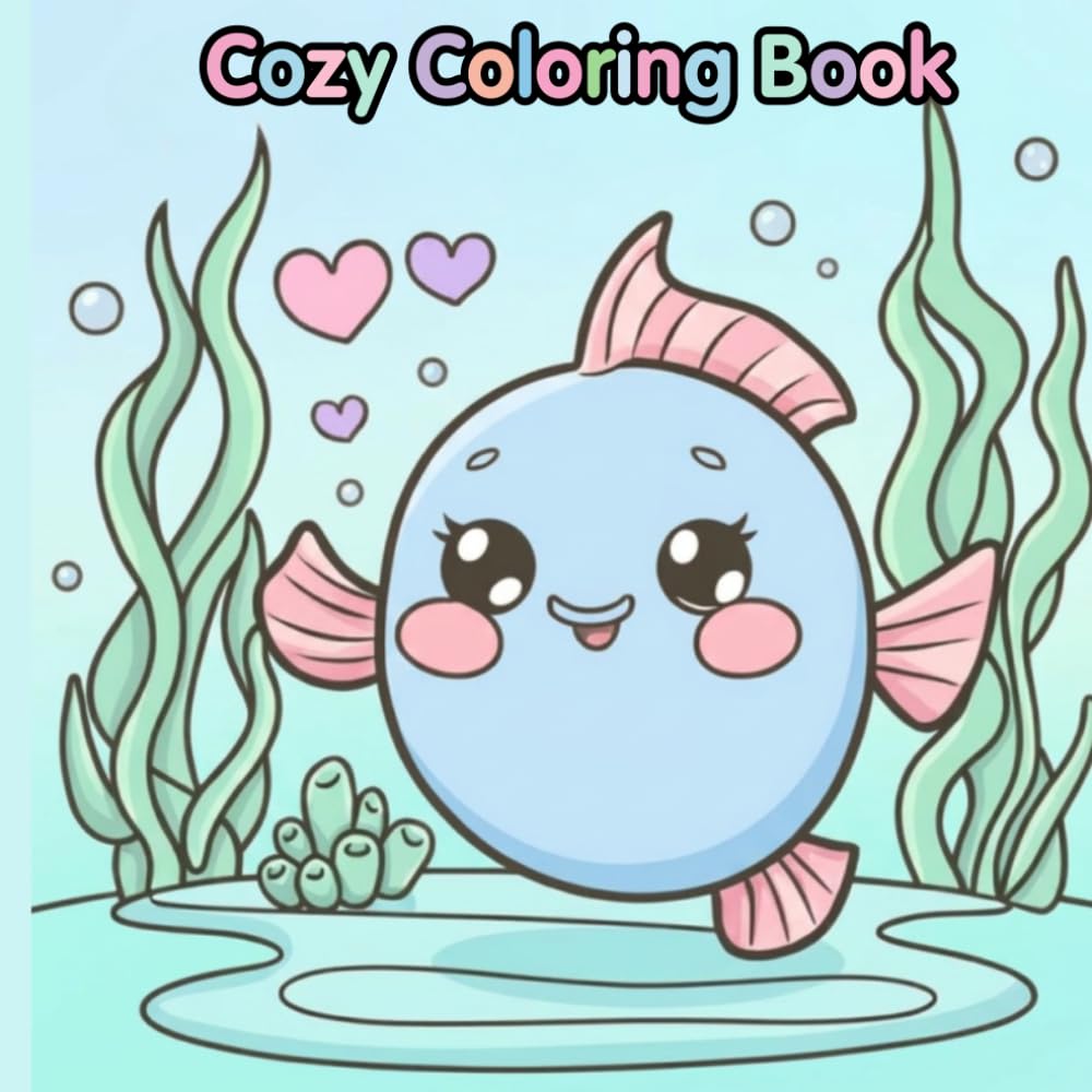 Cozy Coloring Book: BOLD & EASY COLORING BOOK