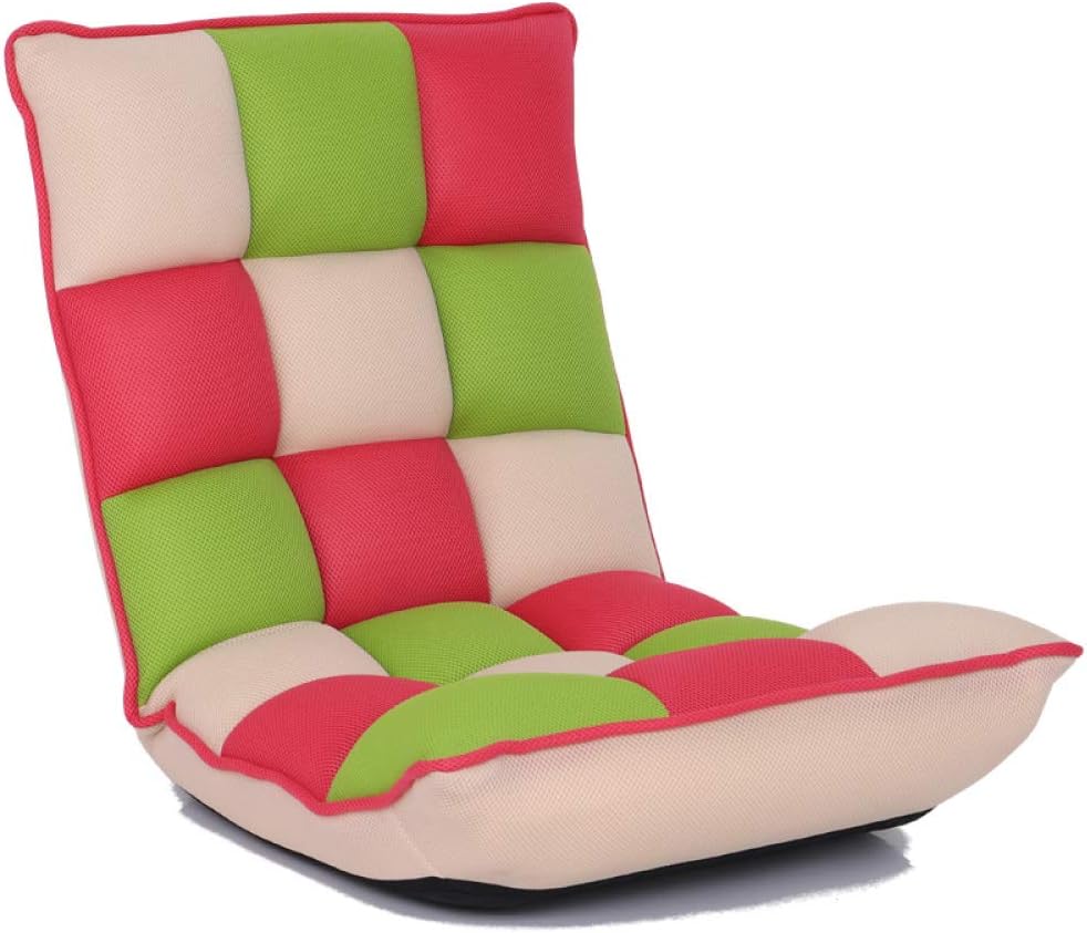 Silla De Meditación Silla De Piso Cama Del Dormitorio Ajustable Sofá Perezoso Tatami Único Dormitorio De Confort Ordenador Plegable Back Bay Ventana Silla/Ajustador Multiángulo Malla Transpirable,B
