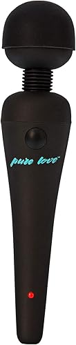 pure love Varita de masaje vibrador personal masajeador de cuerpo completo recargable e impermeable de mano sin cable potente motor PowerBullet negro pure love Varita de masaje vibrador personal masajeador de cuerpo completo recargable e impermeable de mano sin cable potente motor PowerBullet negro