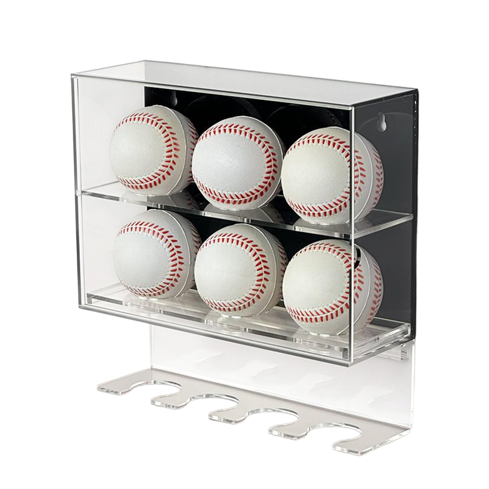 Étui de baseball anti-poussière cadre mural acrylique de rangement pour collection