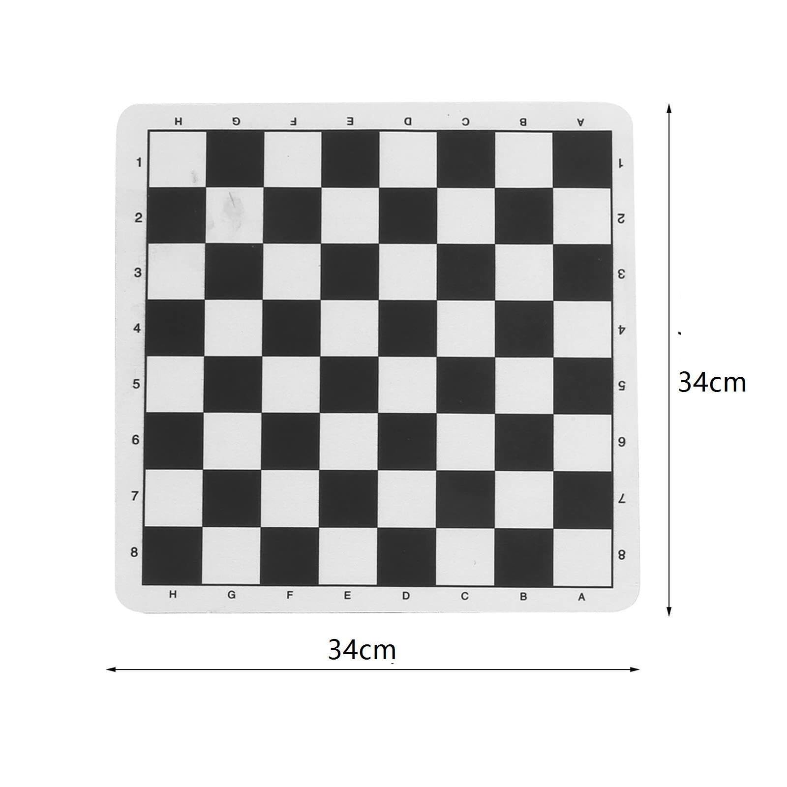 Set di scacchi standard internazionaleScacchiera in pelle | Portatile pieghevole e adatto for giochi e attività ricreative in famiglia all'aperto