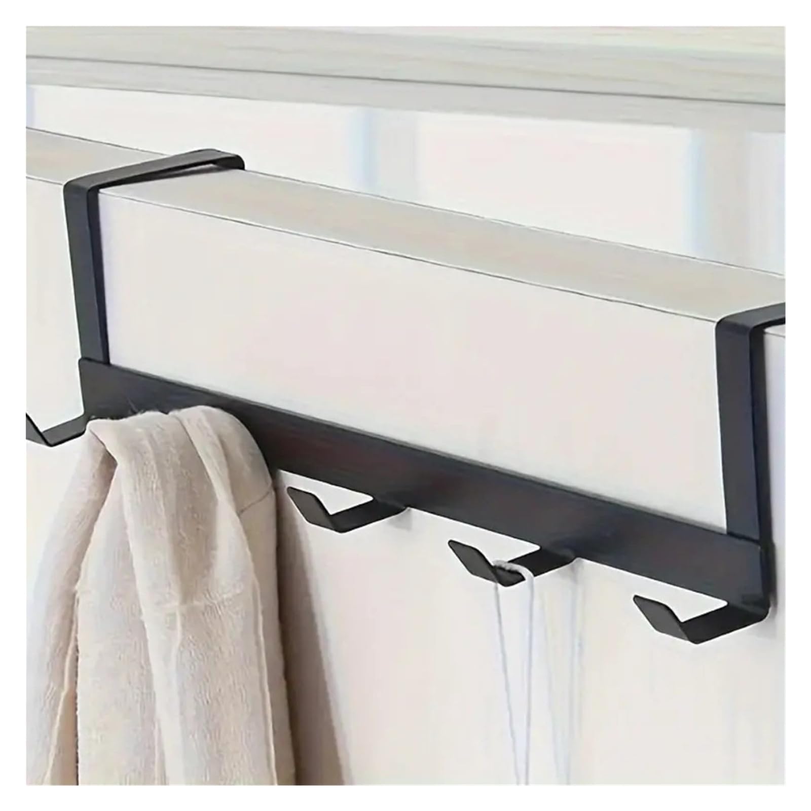 Weqyfdc White 1Pc Over The Door Hook Over The Door 5 Hooks Hanger