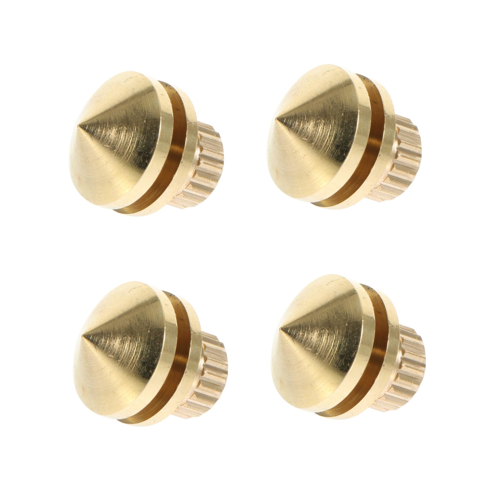 SEWACC 4pcs Copper Speaker Spikes for Isolation Creative Speaker Accessories for Amplifiers and Turntables Shockproof Pads Stylish Design Easy to Install