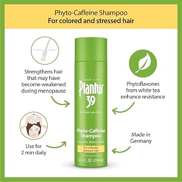 Plantur 39 Phyto-Caffeine Shampoo for Colored, Stressed Hair, 8.45 fl oz