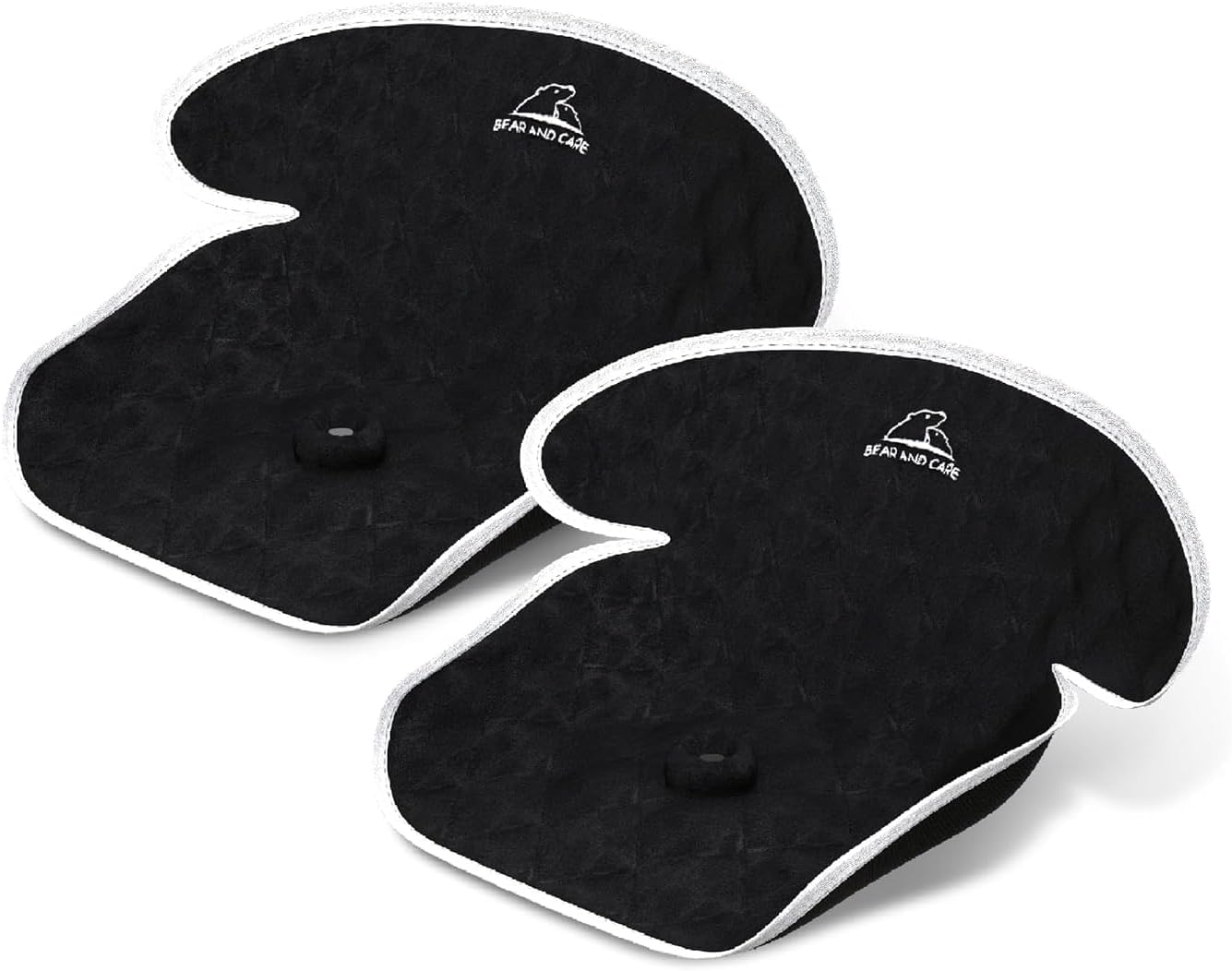 Piddle Pads - Strollers, Bouncers & Car Seat Pad, Waterproof & Machine-Washable Cover on Car Potty for Toddler Toilet Training (Black, Pack of 2)