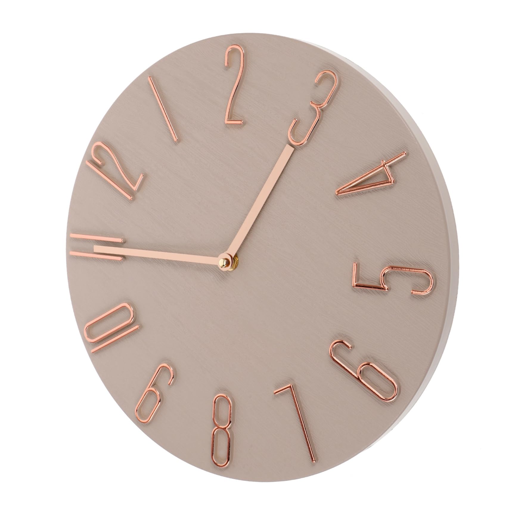 Horloge murale numérique moderne ronde silencieuse à piles pour décoration intérieure