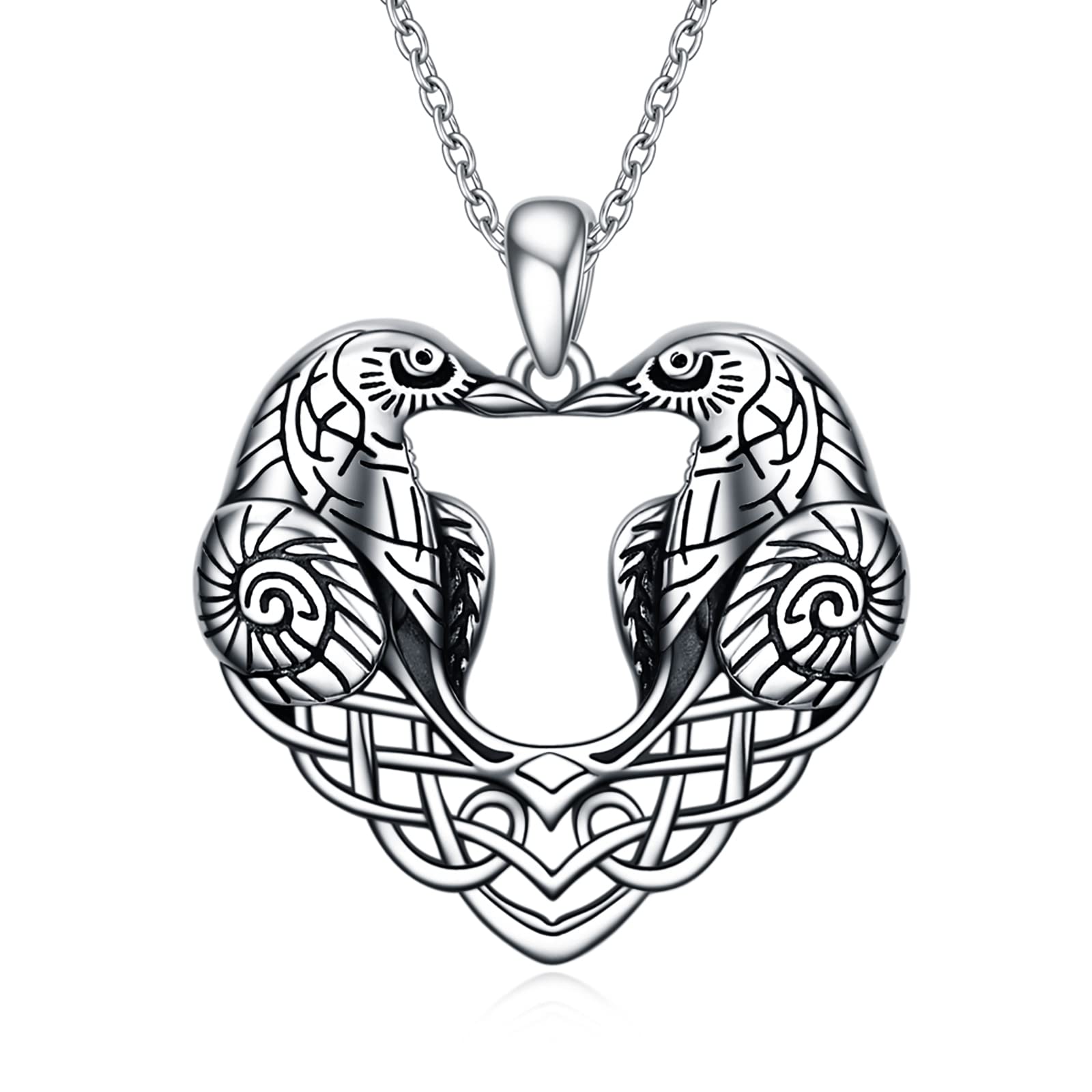 VONALA Collana Gatto Nero Con Luna E Pietra Di Luna In Argento Sterling 925