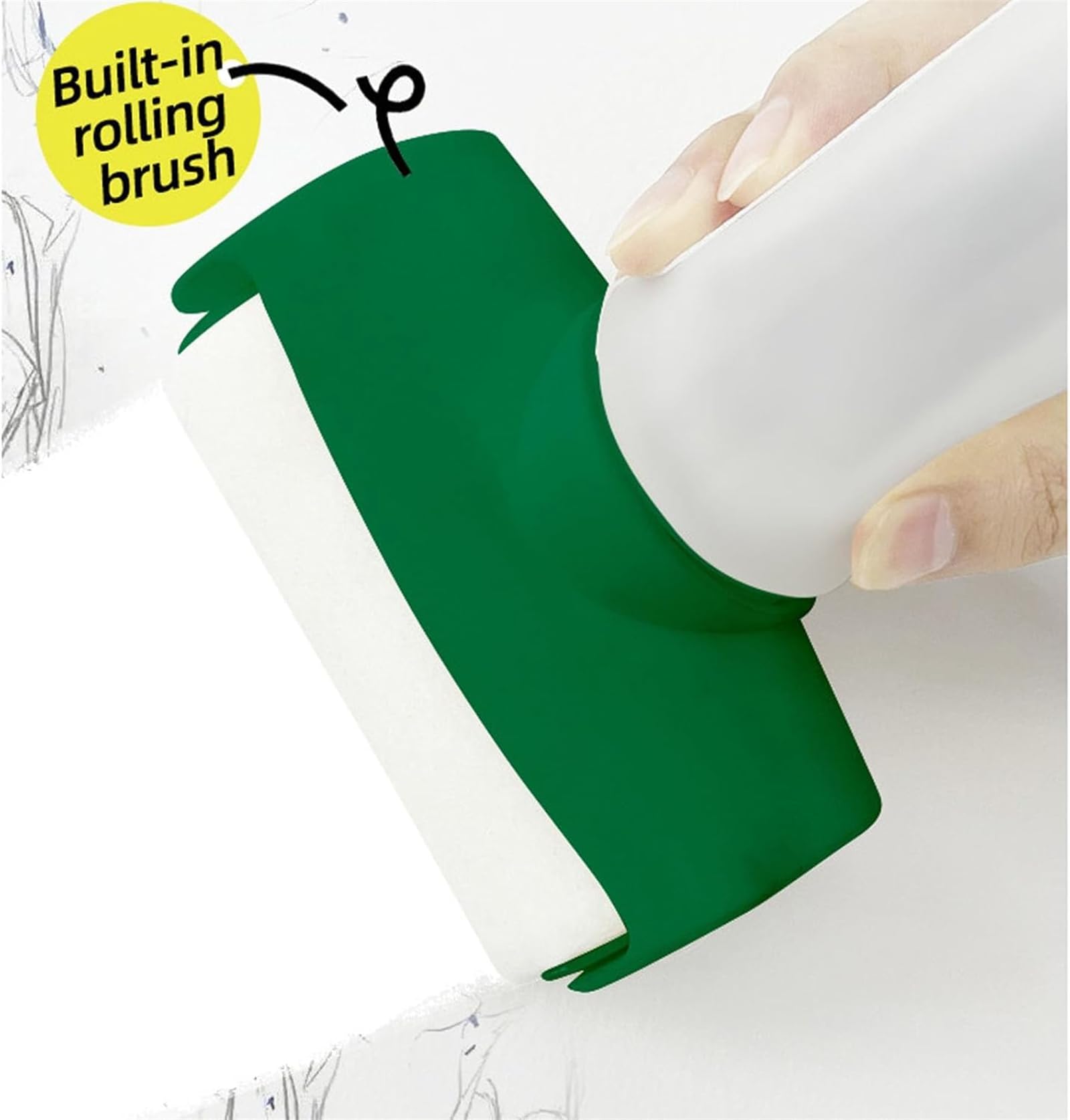 Rodillo Blanco para Pintar, Rodillo para Pintar Paredes, Rodillo para Pintar Recargable, Cepillo portátil para Reparar Paredes, Pasta pequeña para Reparar Paredes de Secado rápido