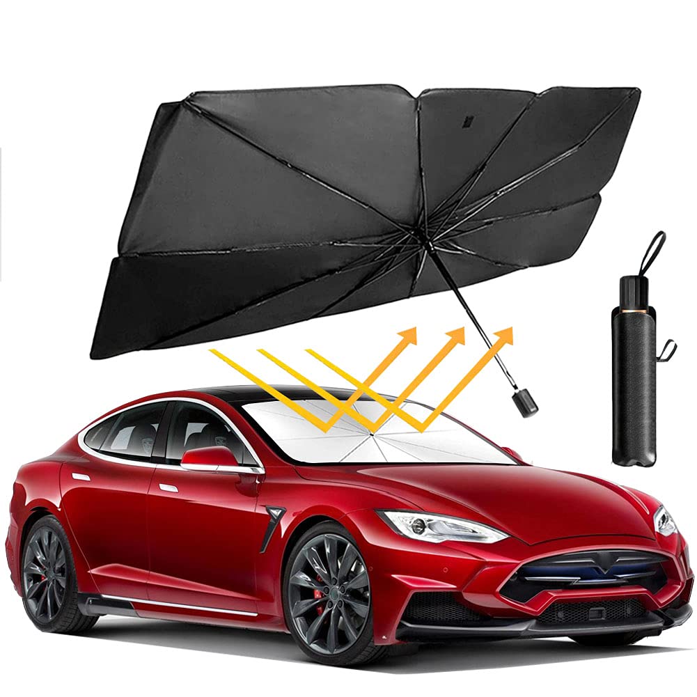 Buy Car Sun Umbrella, SUNCARACCL Car Windshield Sun Shade Umbrella UV